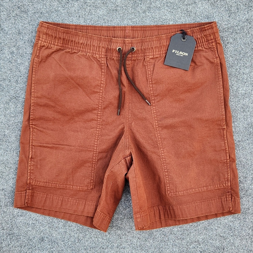 Filson Men's Rust Drawstring Utility Shorts
